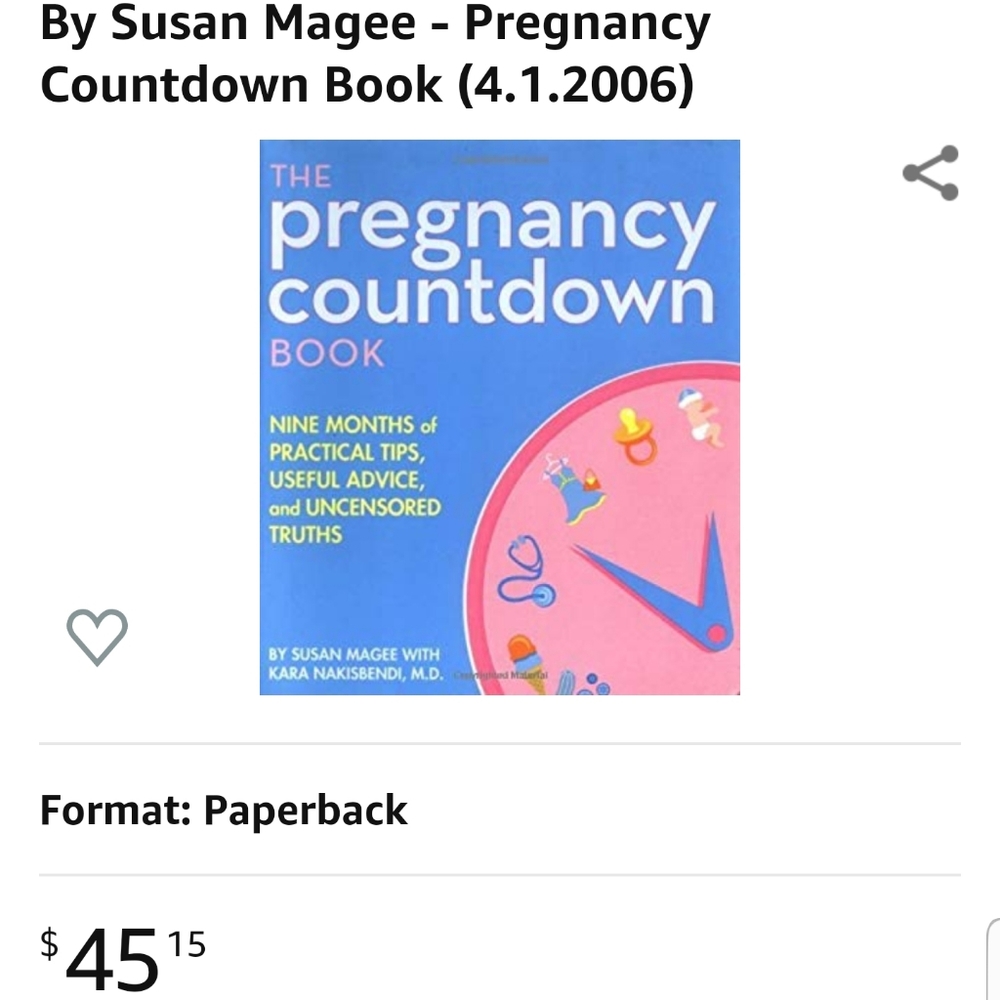 Pregnancy Countdown Book PaperBack